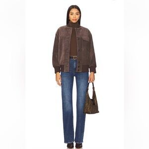 Heartloom Revolve NWT XS Fuji Suede Bomber Jacket